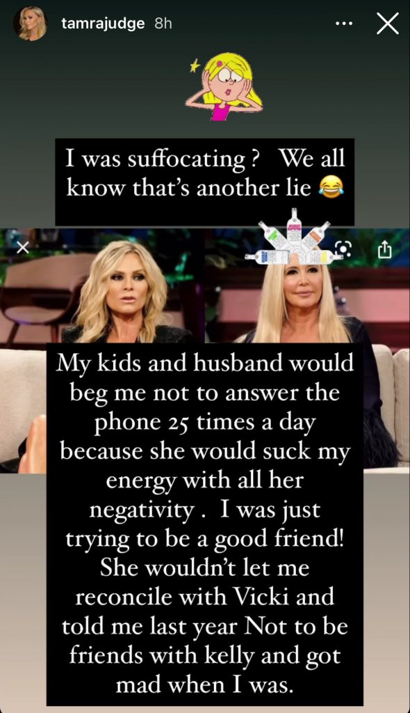 Tamra Judge, Shannon Beador, Elizabeth Lyn Vargas, Tamra and Shannon friendship, The Real Housewives of Orange County, Instagram, Instagram Story, Bravo TV